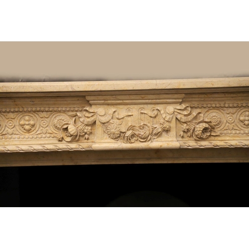 314 - LOUIS XVI STYLE MARBLE CHIMNEY PIECE