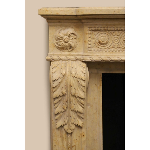 314 - LOUIS XVI STYLE MARBLE CHIMNEY PIECE