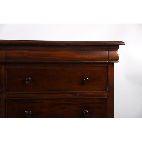 323 - LARGE MODERN MAHOGANY CHEST