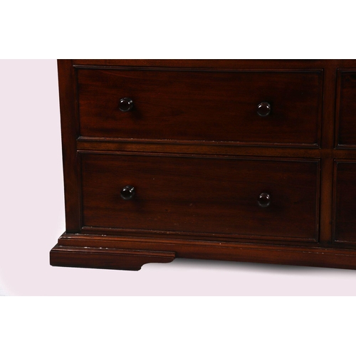 323 - LARGE MODERN MAHOGANY CHEST