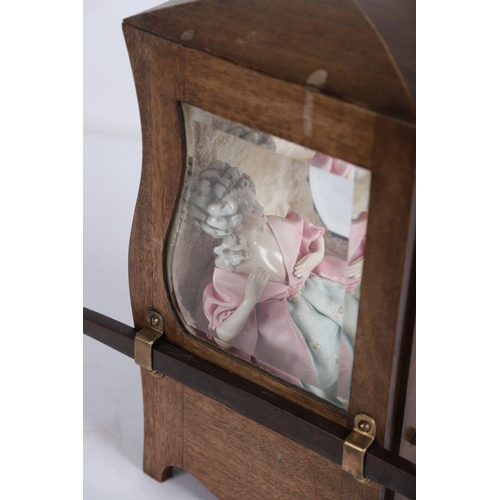 371 - 19TH-CENTURY MINIATURE DISPLAY CABINET