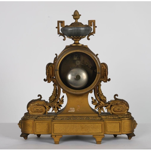 373 - 3-PIECE 19TH-CENTURY ORMOLU CLOCK GARNITURE