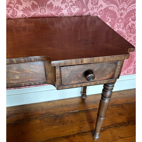 377 - REGENCY MAHOGANY HALL TABLE