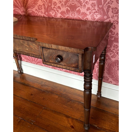 377 - REGENCY MAHOGANY HALL TABLE