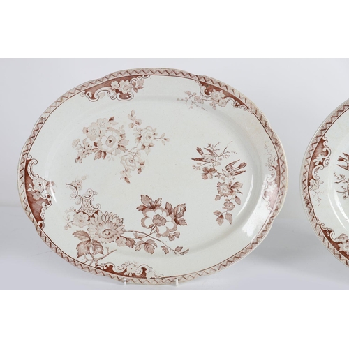 400 - PAIR LARGE 1ST PERIOD BELLEEK PLATTERS