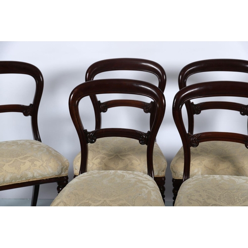 425 - SET 6 VICTORIAN MAHOGANY DINING CHAIRS