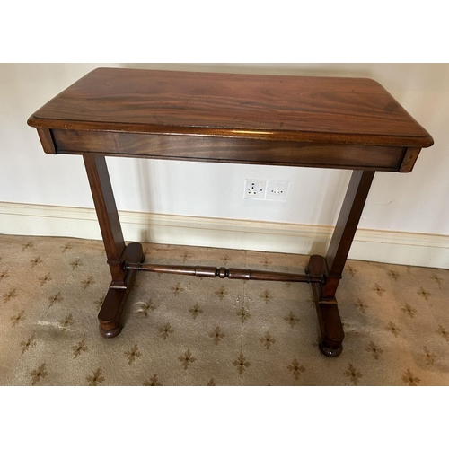 458 - WILLIAM IV MAHOGANY LIBRARY TABLE