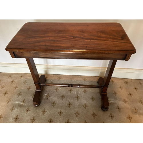 458 - WILLIAM IV MAHOGANY LIBRARY TABLE