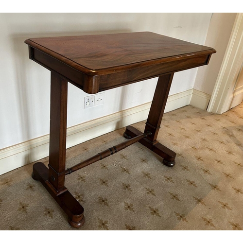 458 - WILLIAM IV MAHOGANY LIBRARY TABLE