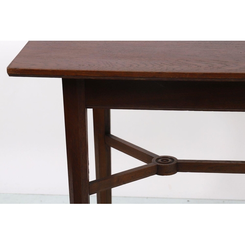 464 - PAIR ARTS & CRAFTS OAK SIDE TABLES