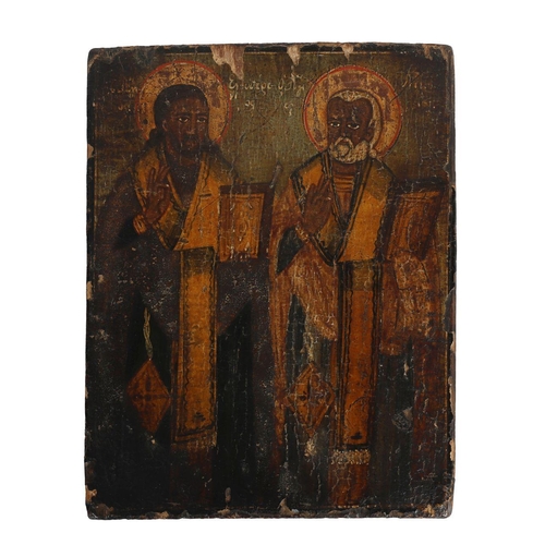 465 - 19TH-CENTURY PAINTED ICON