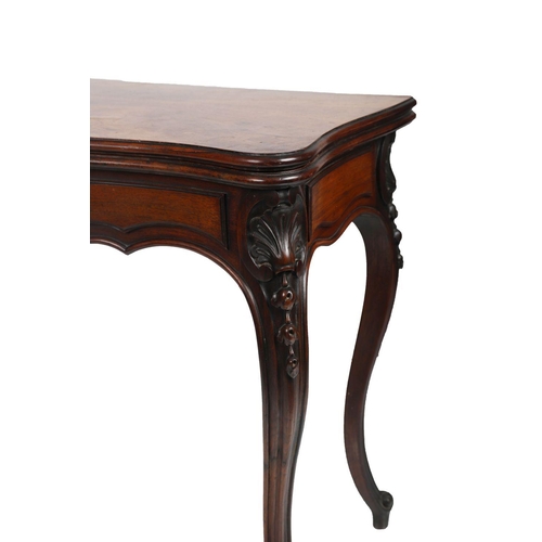 476 - PAIR 19TH-CENTURY WALNUT CARD TABLES