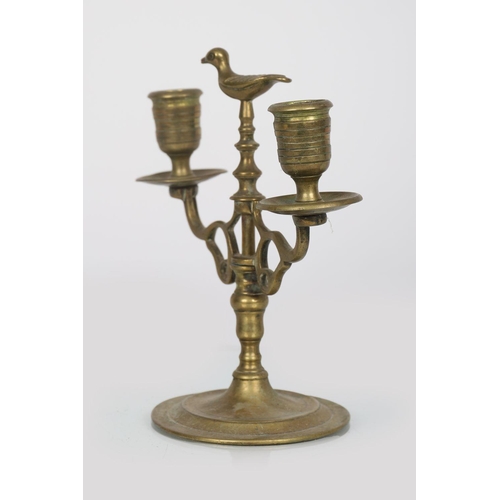 511 - 18TH-CENTURY BRASS CANDLESTICK