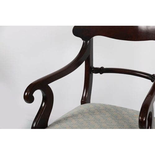 515 - WILLIAM IV MAHOGANY DESK CHAIR