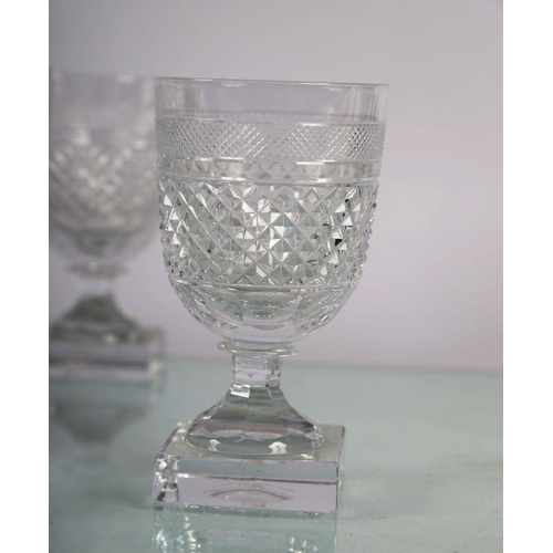 544 - SET 12 IRISH CRYSTAL WINE GLASSES