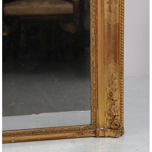 545 - 19TH-CENTURY GILT FRAME OVERMANTEL MIRROR