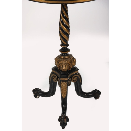 56 - REGENCY GILT & EBONISED CENTRE TABLE