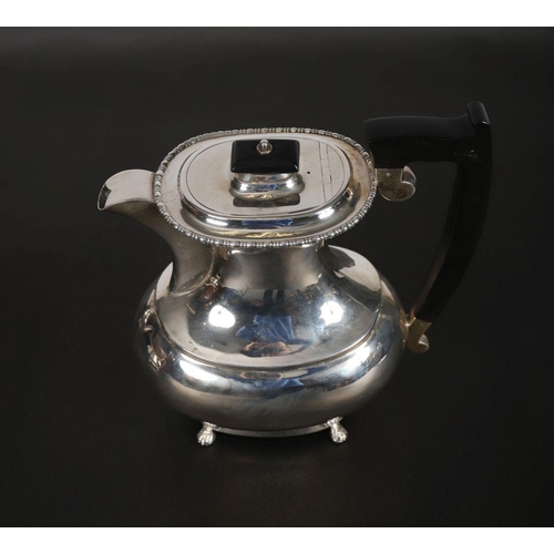 573 - 4-PIECE SILVER TEA AND COFFEE SERVICES