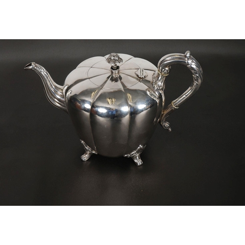 581 - IRISH SILVER TEAPOT