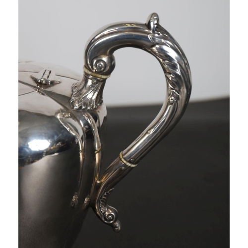 581 - IRISH SILVER TEAPOT