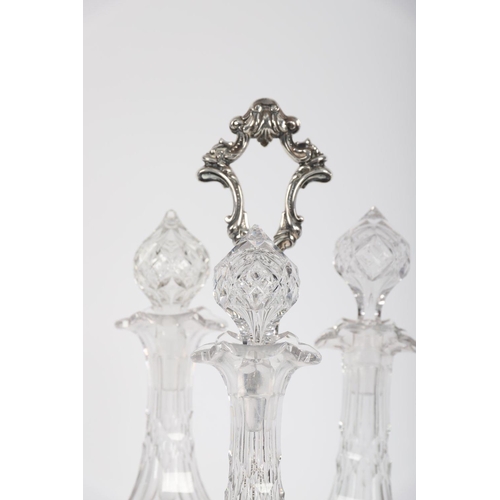 584 - 19TH-CENTURY SHEFFIELD DECANTER STAND