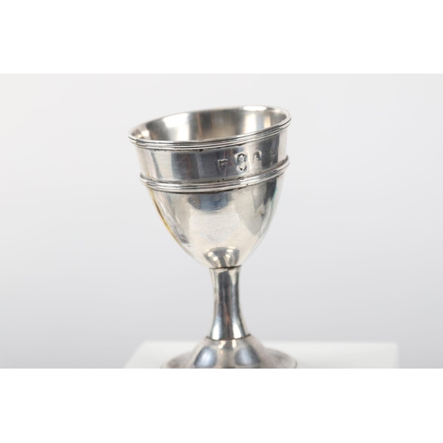 626 - IRISH SILVER EGG CUP