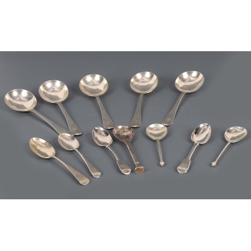 640 - ASSORTED LOT OF SILVER SPOONS