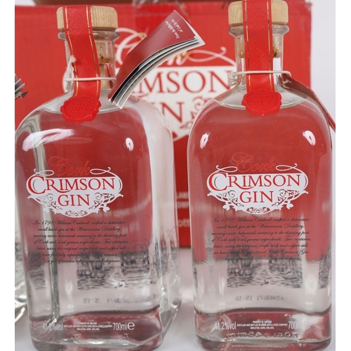 661 - 3 BOTTLES CORK CRIMSON GIN