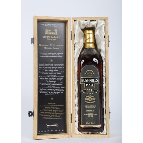 686 - BUSHMILLS 21 YEAR OLD RARE SINGLE MALT