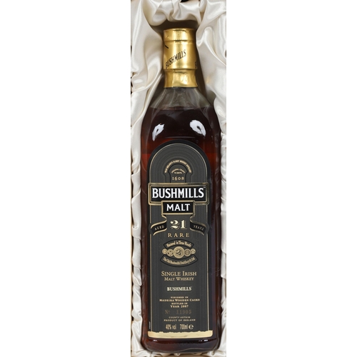 686 - BUSHMILLS 21 YEAR OLD RARE SINGLE MALT