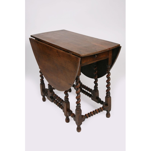 720 - 19TH-CENTURY FRUITWOOD DROP LEAF GATE LEG TABLE