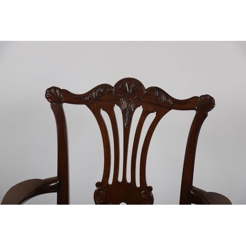 723 - 19TH-CENTURY DUBLIN LIBRARY CHAIR