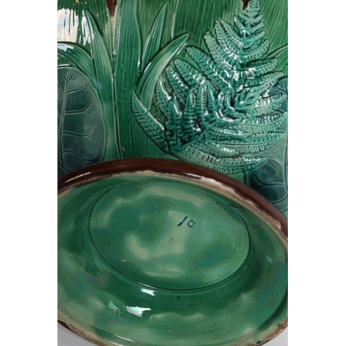 728 - LARGE JOSEPH HOLCROFT MAJOLICA PUNCH BOWL