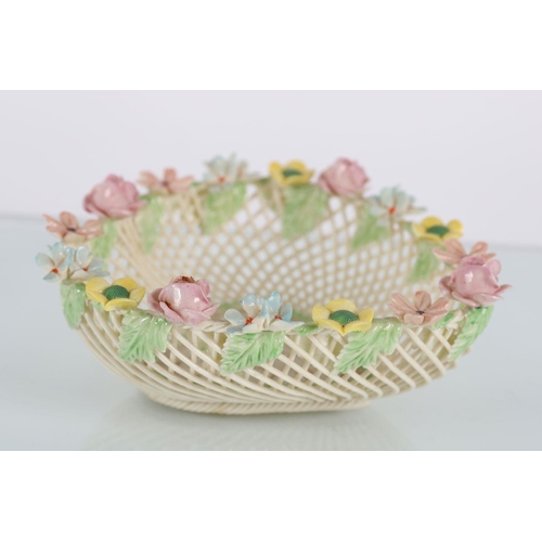 734 - BELLEEK WOVEN BASKET