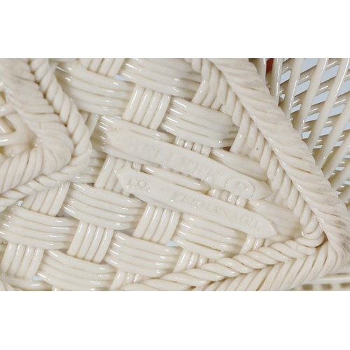 734 - BELLEEK WOVEN BASKET