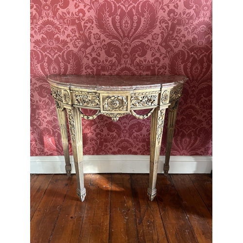 75 - PAIR OF 18TH-CENTURY GILT CONSOLE TABLES