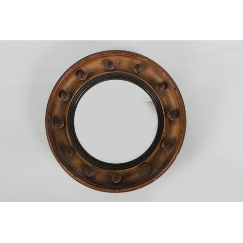 759 - 19TH-CENTURY BUTLER'S MINIATURE SECURITY MIRROR