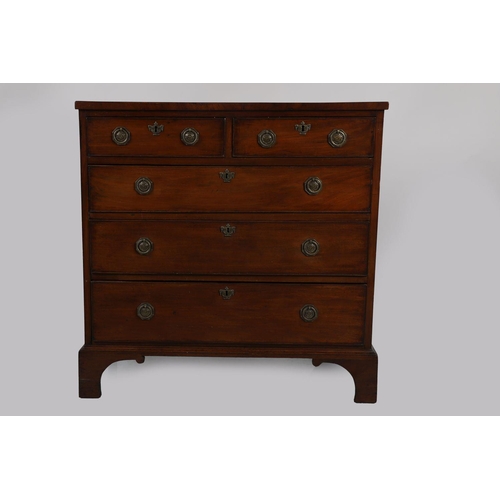 762 - GEORGE III MAHOGANY CHEST