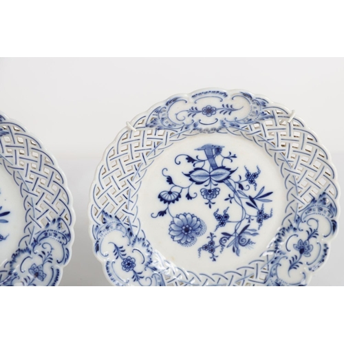 770 - PAIR MEISSEN BLUE & WHITE PLATES