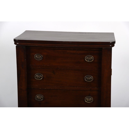 783 - 19TH-CENTURY MAHOGANY WELLINGTON CHEST