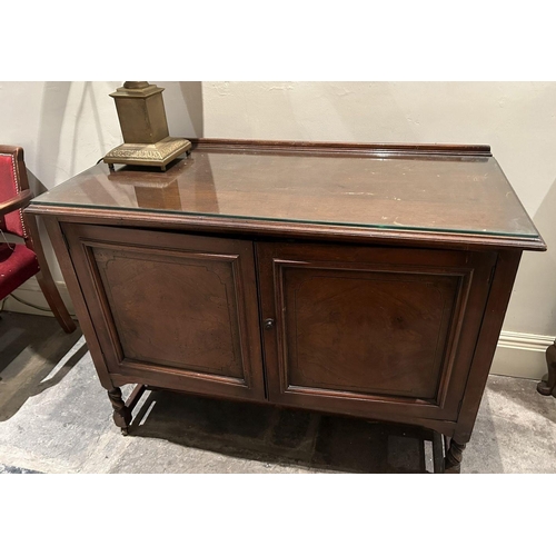 801 - EDWARDIAN WALNUT & INLAID BLANKET CHEST