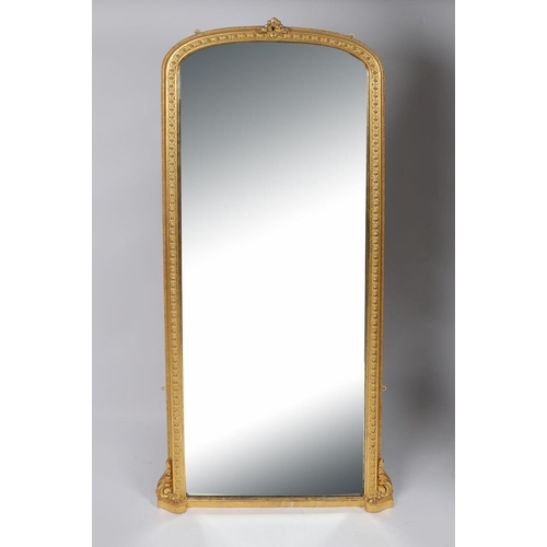 804 - 19TH-CENTURY GILT FRAMED PIER MIRROR