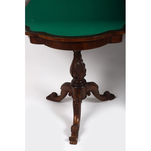 813 - VICTORIAN MAHOGANY GAMES TABLE