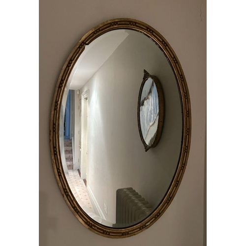 825 - EDWARDIAN CARVED GILT WOOD FRAMED MIRROR