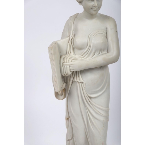 830 - COMPOSITE MARBLE FIGURE