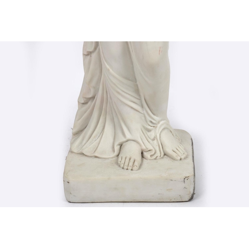 830 - COMPOSITE MARBLE FIGURE