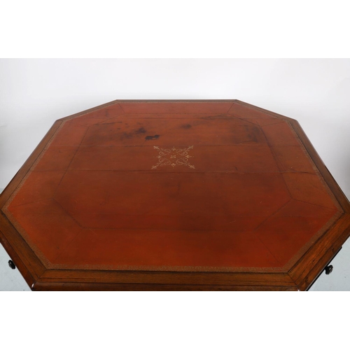 834 - IMPORTANT IRISH ROSEWOOD LIBRARY TABLE