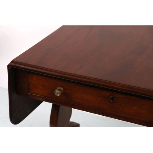 837 - REGENCY MAHOGANY SOFA TABLE