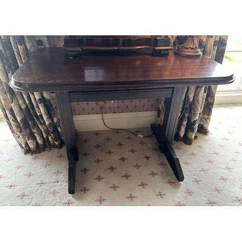 849 - MAHOGANY LIBRARY TABLE