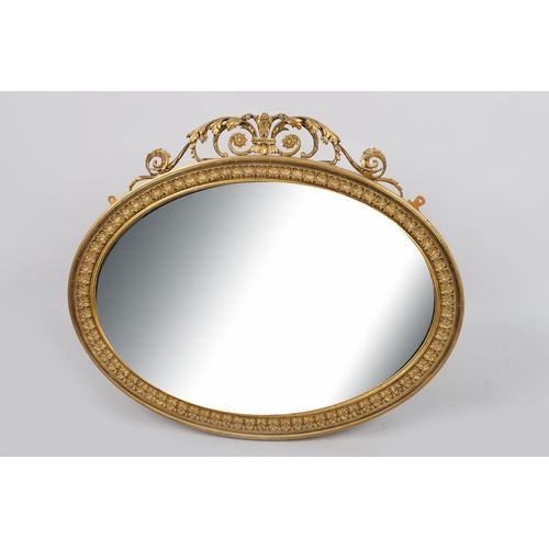 873 - 19TH-CENTURY GILT FRAMED OVERMANTEL MIRROR